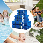 CASA COPENHAGEN Exotic 6Pcs 100% Egyptian Cotton Designer Towels Gift Set- - Image 6