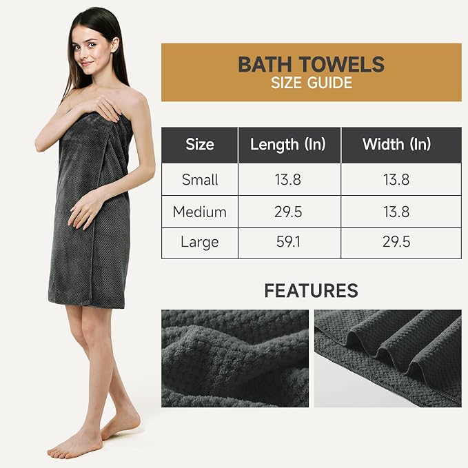 REDKISS Soft 6 Piece Bath Towels Set, 2 Large Bath Towel Sheet, 2 Hand Towels - Image 2