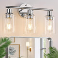 Zarbitta 3-Light Bathroom Light Fixtures, Chrome Bathroom Wall Light by Zarbitta