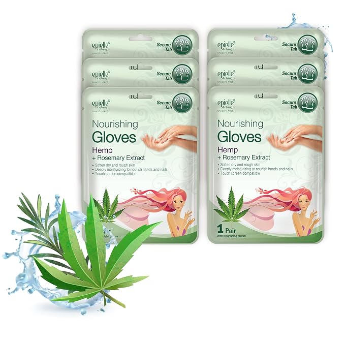 Epielle Nourishing Hand Mask 6 Pairs, Repair and Soften by Epielle