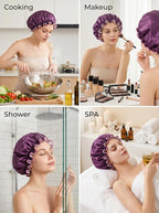 Aquior Shower Caps, Reusable Shower Cap - Image 4
