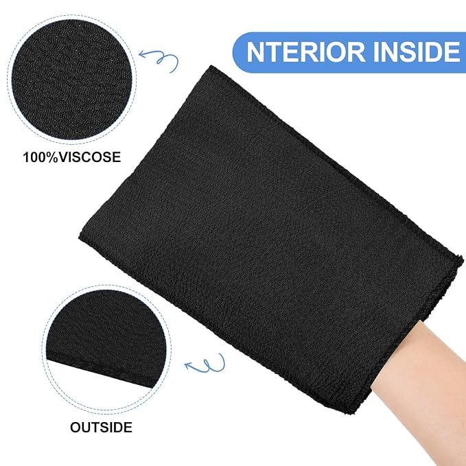 Tatuo 12 Pieces Korean Exfoliating Mitt Glove Italy Towel Body Skin Scrubber - Image 3