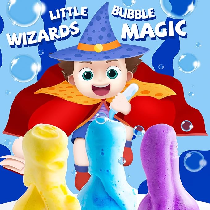 Kids Bath Bomb Potions, 6 Pack Non-Toxic Fizzy Bubble Bath Explosions, Colorful - Image 4