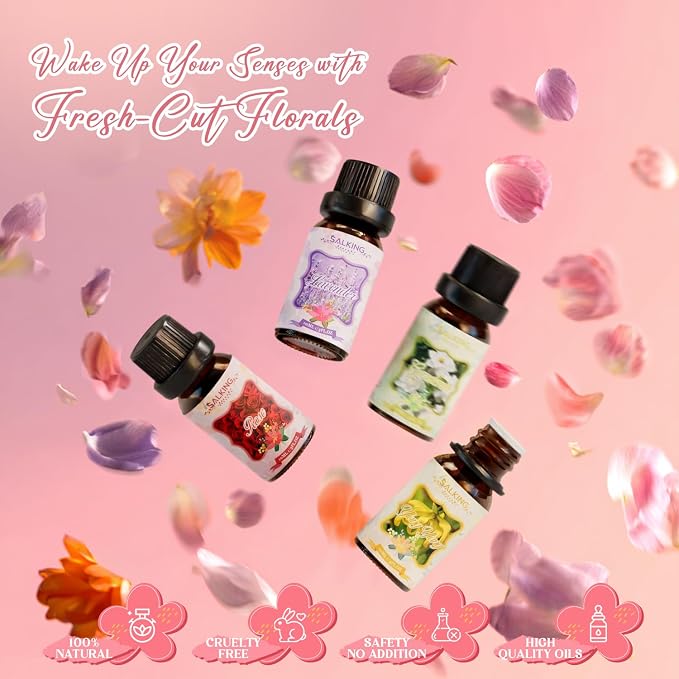 SALKING Floral Essential Oils Set, Premium Pure and Natural Essential Oils - Image 5