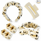 7 Pcs Spa Set, Facial Headband and Wristband Set, Skincare Accessories by Unknown