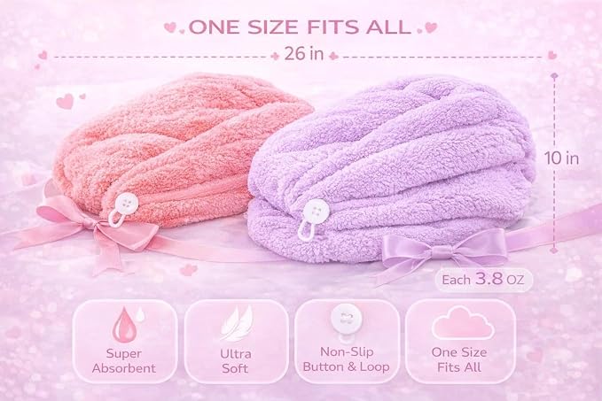 ADOGO Microfiber Hair Towel - Image 3