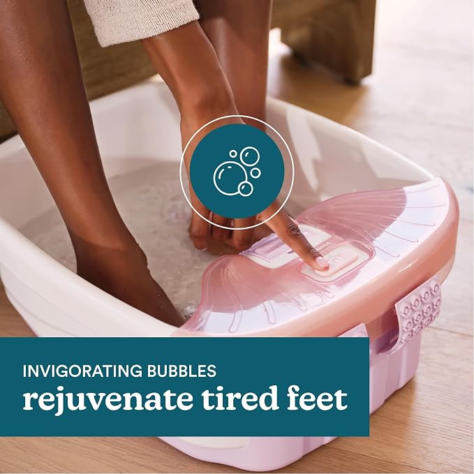 Homedics Bubble Bliss Deluxe Footbath Gift Set – Maintain Heat Foot Spa - Image 5