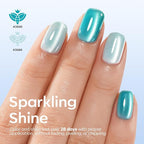 modelones Cat Eye Gel Nail Polish Set, 6 Colors Light Baby Blue Green 9D Cat - Image 5