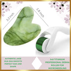 100% Authentic Jade Roller and Gua Sha Set - Image 5