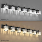 Aipsun Black Vanity Light Crystal Bathroom Lighting Fixtures Modern Bathroom - Image 6
