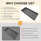 Bathroom Vanity Tray, Silicone 11.8 x 5 Inch Bathroom Counter Tray Decor - Image 5