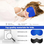 Kids Sleep Mask Eye Cover, 100% Real Natural Pure Silk Eye Mask - Image 2