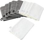 PHOGARY 10 Pack Microfiber Body Wash Mitts, Soft Face Mitten, Bath Spa Cloth - Image 2