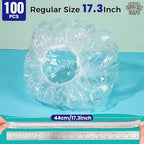 LEOBRO 100PCS Disposable Shower Caps, Shower Caps - Image 3