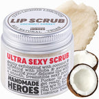 Handmade Heroes 100% Natural Lip Scrub, Vegan Conditioning Coconut Exfoliator by HandmadeHeroes