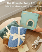 Yoofoss Hooded Baby Towels for Newborn 2 Pack 100% Muslin Organic Cotton Baby - Image 5
