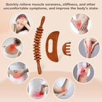 3-in-1 Wood Therapy Massage Tools Wooden Gua Sha Lymphatic Drainage Massager - Image 6