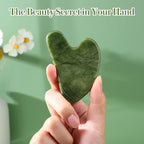 rosenice Gua Sha Scraping Massage Tool Natural Jade Guasha Board - Image 7