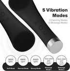 PRITECH Facial Cleansing Brush, Rechargeable Silicone Face Scrubber - Image 3