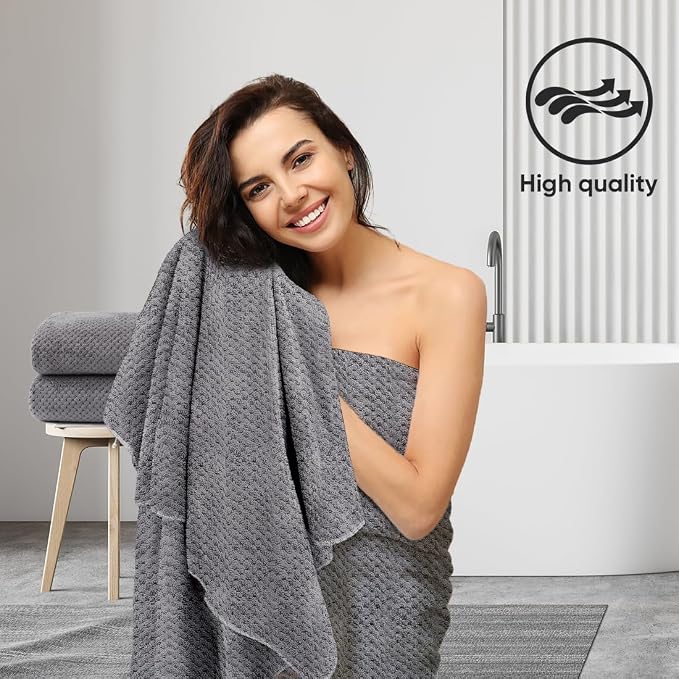 HOMEXCEL Bath Sheets Towels Set Pack of 2, Ultra Soft Bath Towels - Image 6