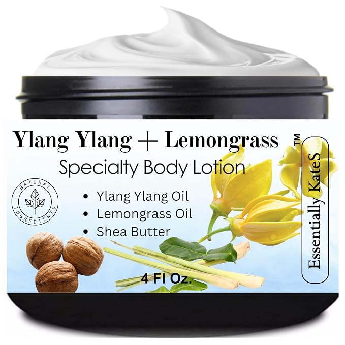 Essentially KateS Ylang Ylang + Lemongrass Specialty Cream Lotion 4 Fl Oz by EssentiallyKateS