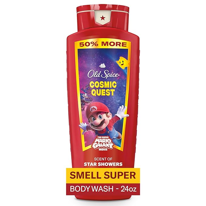 Old Spice Body & Face Wash for Men, x The Super Mario Galaxy Movie, 3X Defense by OldSpice