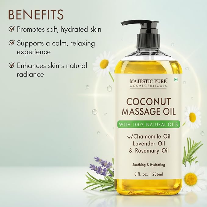 MAJESTIC PURE Coconut Massage Oil - Image 3
