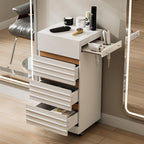 Salon Trolley Cart with Lockable Wheels, Rolling Hair Cart with 3 Dryer Holders - Image 2