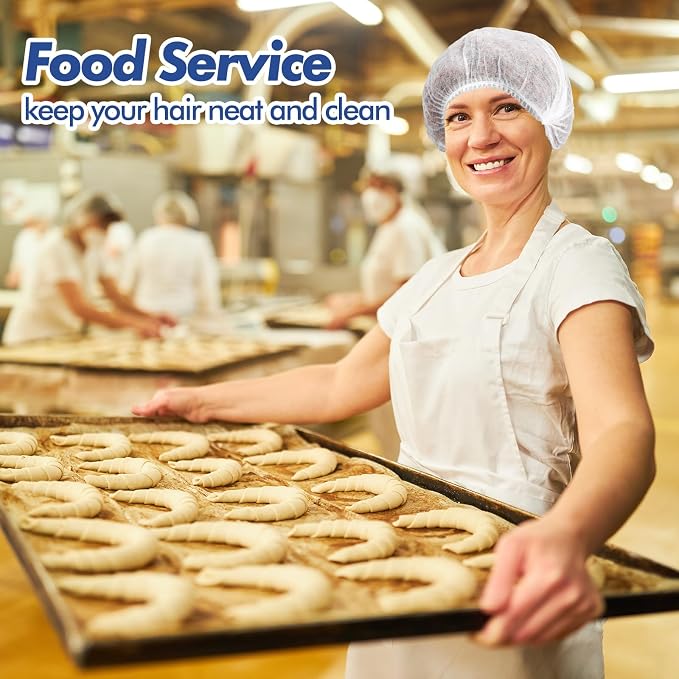 Yahenda 2000 Pcs Disposable Hair Nets Bulk 21 Inch Non Woven Bouffant Caps - Image 6