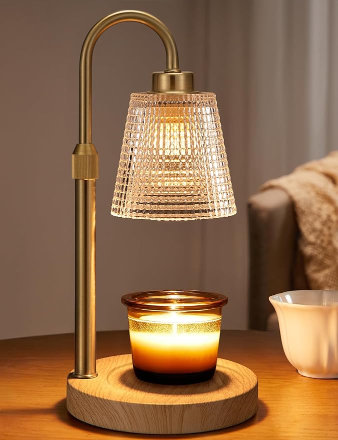 Innqoo Wood Color& Clear Candle Warmer Lamp by Innqoo