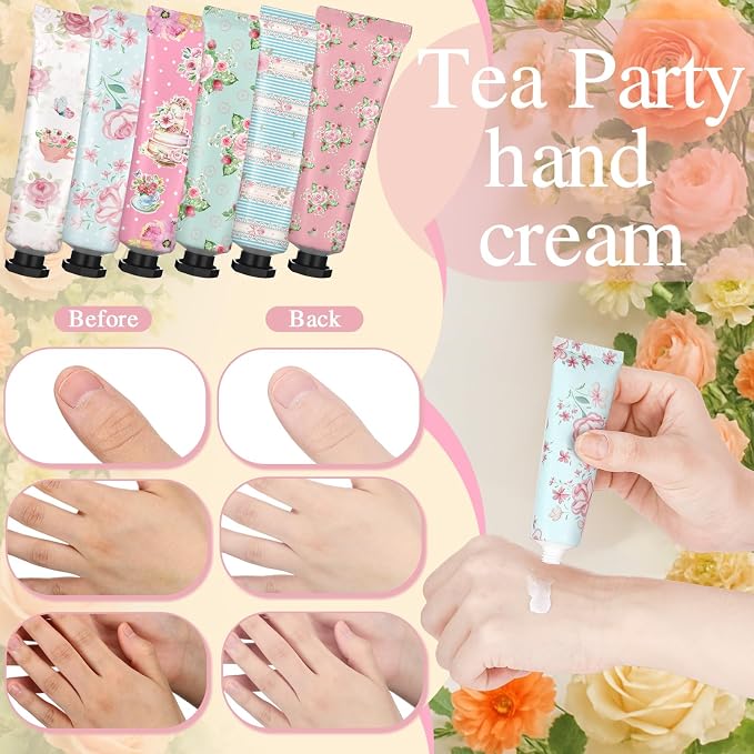 Tea Party Hand Cream Gift Set Wonderland Floral Tea Party Favor Flower - Image 7