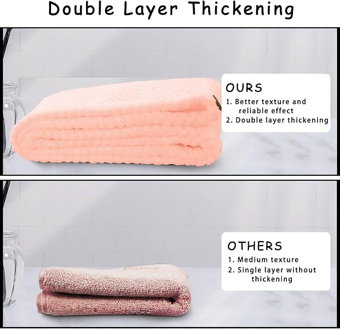 3 Pack Microfiber Hair Towel Wrap - Image 5