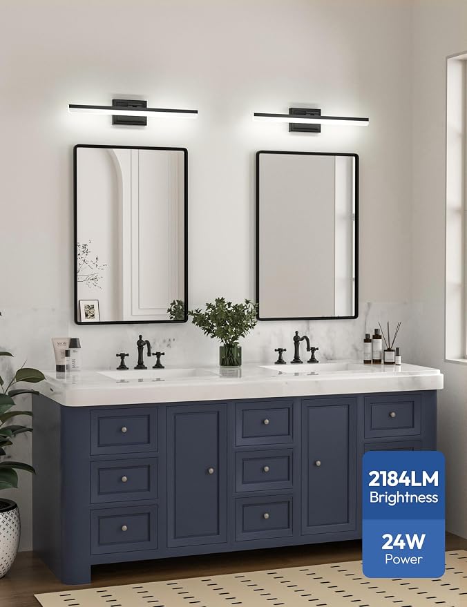 VOLISUN Modern Bathroom Vanity Light 24 inch, 24W Dimmable 5CCT Led Bathroom - Image 6