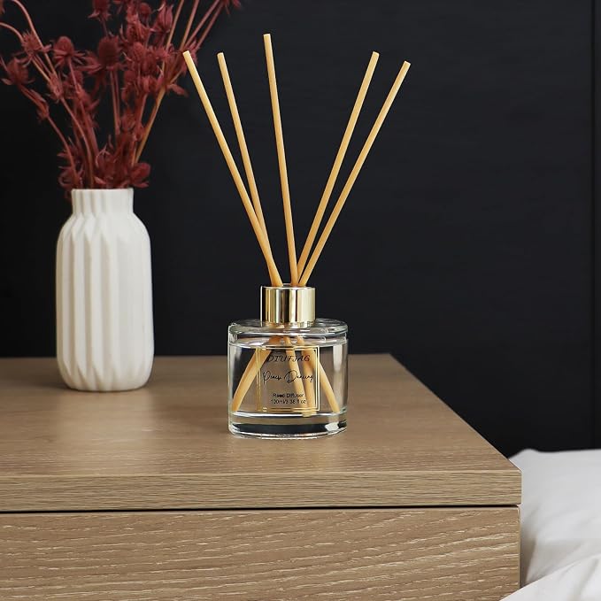 100ml Scent Diffuser with 6 Fiber Sticks, 3.5 oz Reed Diffuser Set Aromatherapy - Image 2