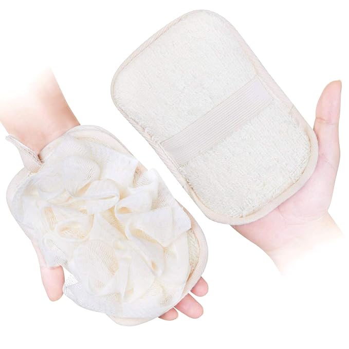 mikimini Bath Mitt for Women, Bath Pouf Mesh Brushes 1 PC Upgraded Version | by mikiminidirect
