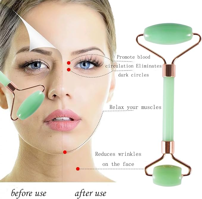 2pcs Scraping Facial Tool Valentine's Day Gift, Includes Roller and Scraping - Image 4