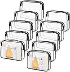 Tbestmax 10 Pack Clear Cosmetic Bags Makeup Bags Portable Waterproof TSA by Tbestmax