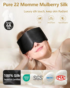 BeeVines Pure Silk 3D Sleep Mask - Image 2