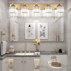 Aipsun Bathroom Vanity Lights Fixtures Crystal Vanity Light 5 Light Modern - Image 5