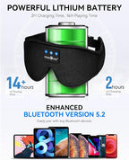 MUSICOZY Sleep Headphones Bluetooth 5.4 Headband Sleeping Eye Mask - Image 4