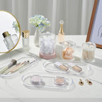 SheeChung Acrylic Vanity Tray, 2 Pack, 9.65 in x 4.5 in x 0.79 in, Catchall Tray - Image 5