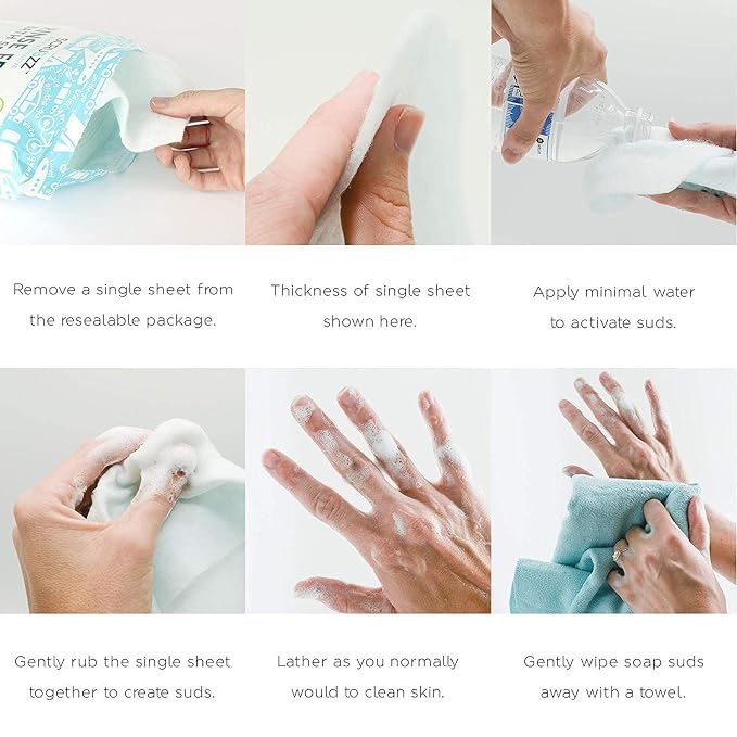 Scrubzz Disposable No Rinse Bathing Wipes - Image 3