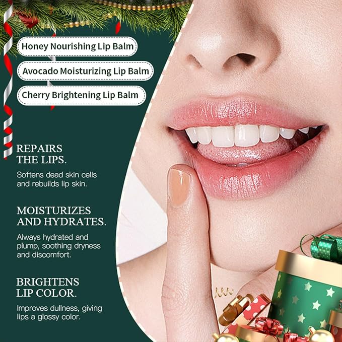 3PCS Bee Lip Balm Honey Pot, Moisturizing Avocado Propolis lip Mask, Hydrating - Image 7