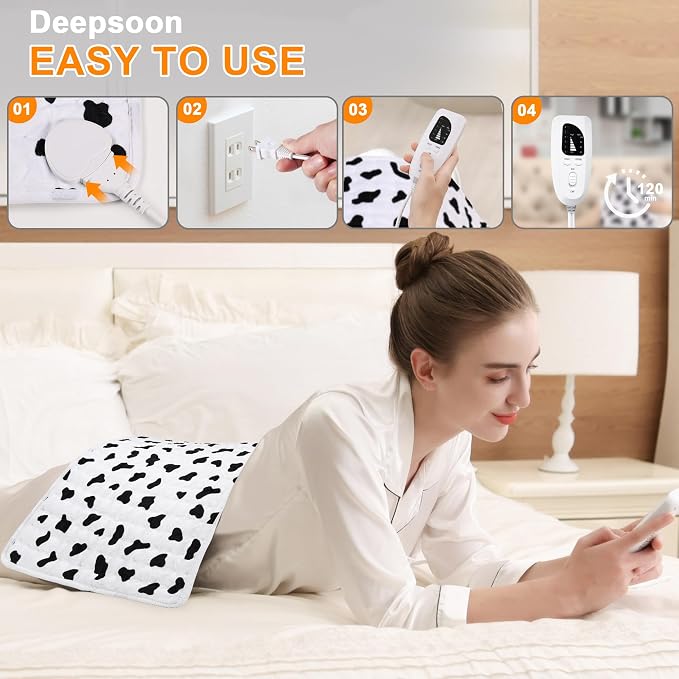 Deepsoon Heating Pad, Electric Heating Pads - Image 3