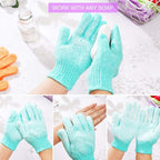 24 pcs Exfoliating Shower Gloves, Double Sided Exfoliating Bath Gloves Deep - Image 3