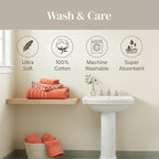 Modern Threads Classic Diamond 6-Piece 100% Cotton Towel Set – Yarn Dyed - Image 7