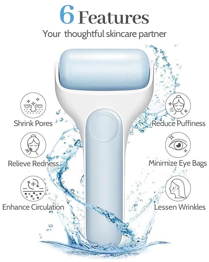 MORGLES Ice Roller for Face, Premium Facial Roller for Puffiness, Dark Circles - Image 2