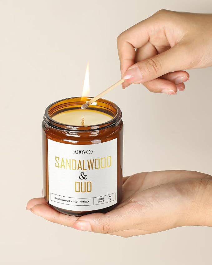 AOOVOO Sandalwood Oud Candle - Image 7