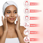Yolev 4 Pcs Skincare Headbands Adjustable Spa Headbands - Image 5