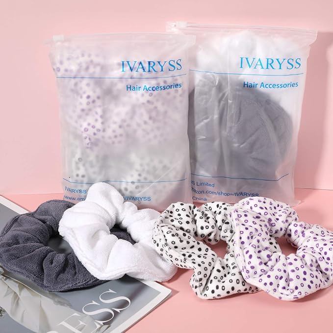 IVARYSS Super Towel Scrunchies for Drying Hair, Absorbent and Soft Microfiber - Image 7